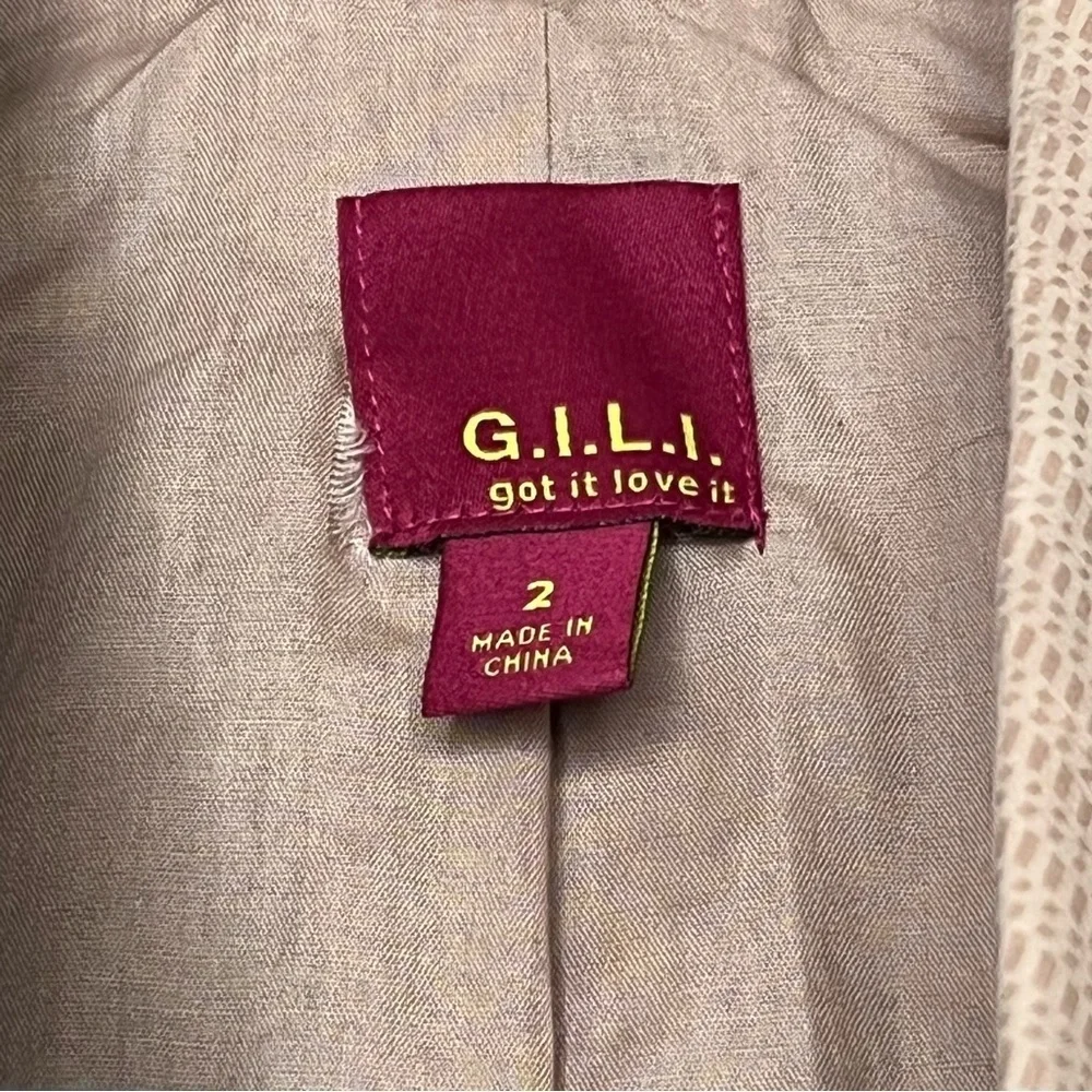 G.I.L.I Got It Love It Leather Drape Front Asymmetrical Jacket-Pink-Women’s 2